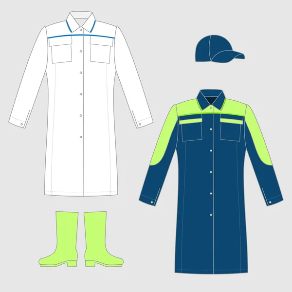 Work wear set — Stock Vector