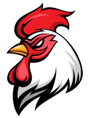 Angry rooster clipart
