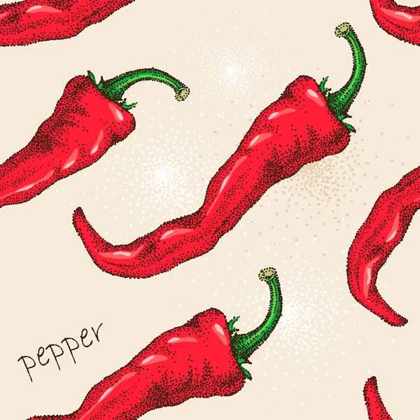 Pimientos chile — Vector de stock