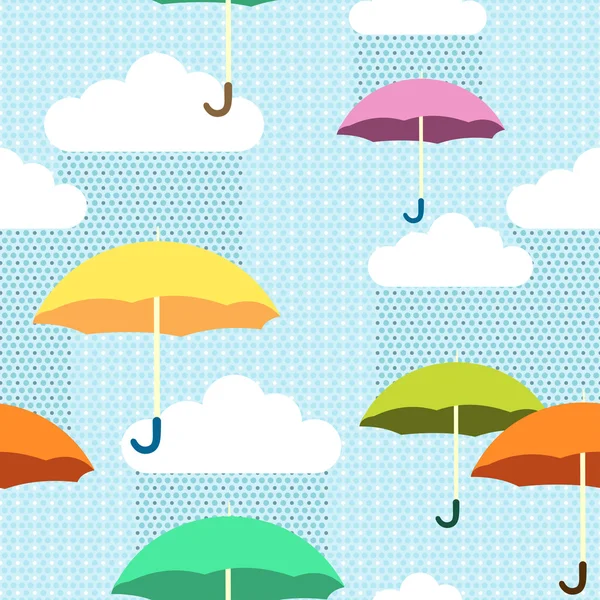 Color umbrellas — Stock Vector