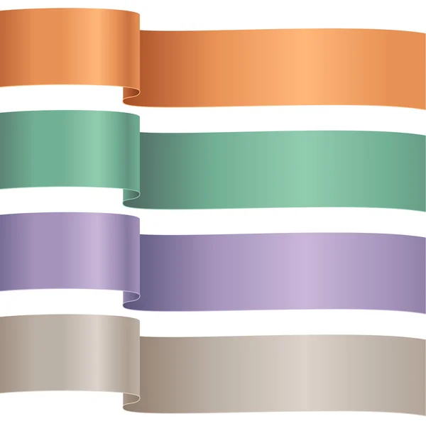 Option ribbons — Stock Vector