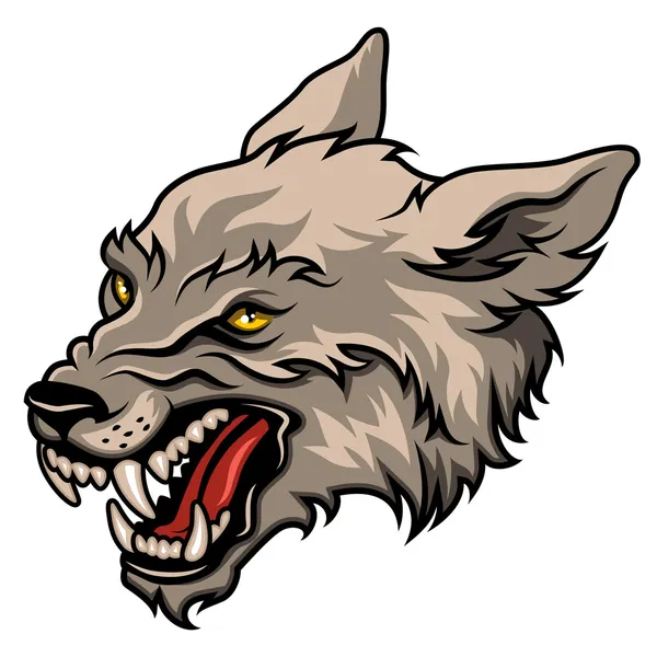Tête de loup — Image vectorielle
