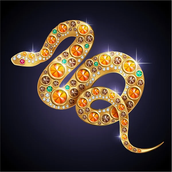 珠宝蛇 — 图库矢量图片