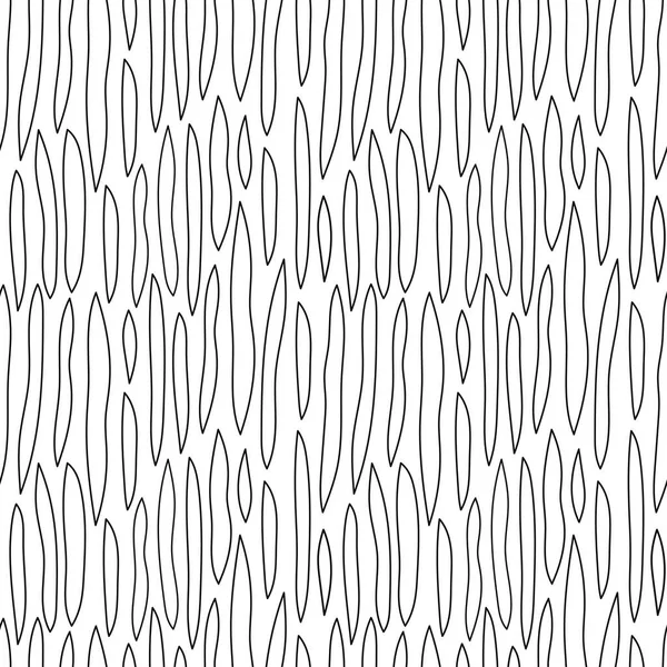Siyah ve beyaz el, soyut şekilli elementlerle kusursuz desen çizmiş..