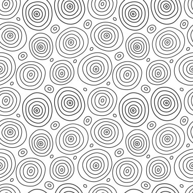 Siyah beyaz el, pürüzsüz desenli yuvarlak süslemeli..