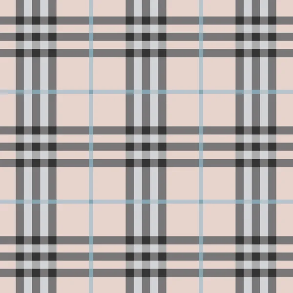 Modern and trendy seamless plaid pattern — Stock Vector