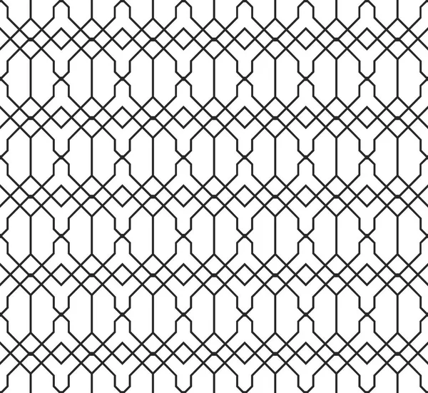 Siyah modern geometrik çizgi beyaz arka planda kraliyet doğu desenli çitler