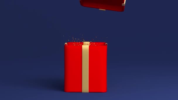 편도체와 마음으로 선물을 묘사하는 모습 — 비디오