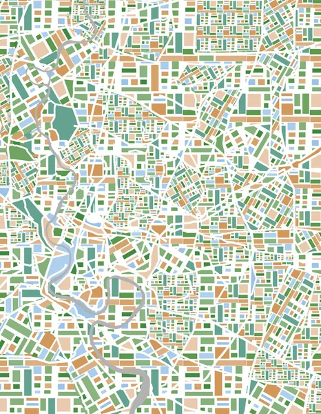 Bangkok Thailand Stadt Straßenkarte Kartographie Vektordesign — Stockvektor