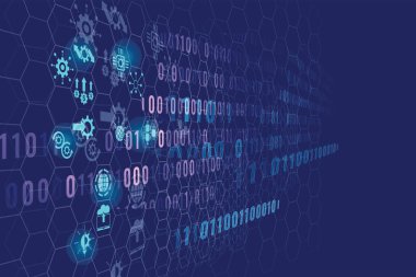 Teknoloji Dijital Bozma arkaplanı