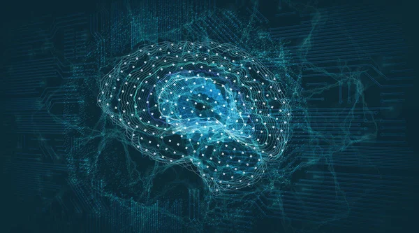 Artificial intelligence and algorithmic in the machine,abstract technology background