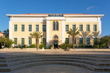 Tel Aviv, İsrail - 7 Temmuz 2022: Suzanne Dellal Neve Tzedek 'teki Dans ve Tiyatro Merkezi,