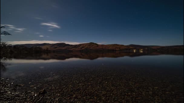 Timelapse Derwentwater Mirando Hacia Catbells Distrito Los Lagos Inglés Una — Vídeo de stock