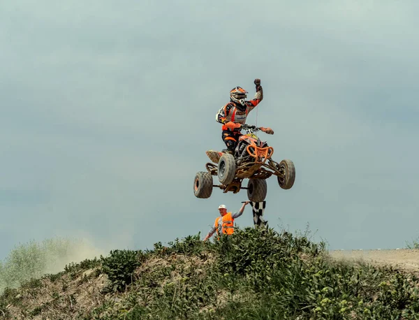 Quadcross Sós Versenyek Gyerekeknek Felnőtteknek — Stock Fotó