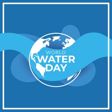 Dünya su günü görüntüsü Dünya siluet vektörü