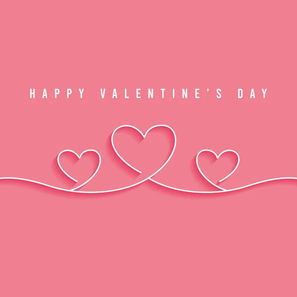 Carte cadeau de Saint-Valentin colorée avec des formes de coeur et de texte vectoriel — Image vectorielle