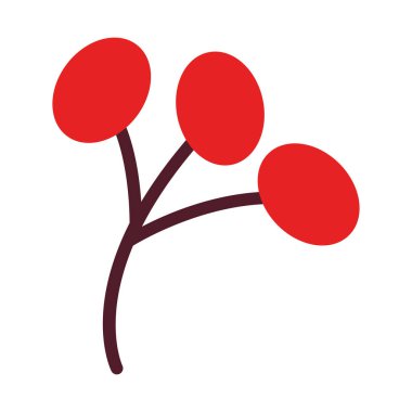 İzole edilmiş sonbahar doğal çiçek ikonu Vektör illüstrasyonu