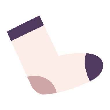 İzole edilmiş renkli çorap taslak ikonu Vektör illüstrasyonu