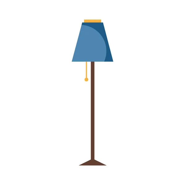 Geïsoleerde Gekleurde Lamp Schets Pictogram Vector Illustratie — Stockvector