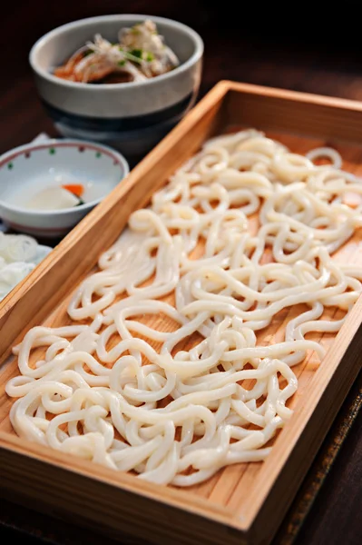 Marugame seimen, kaltes udon set japanisches essen — Stockfoto