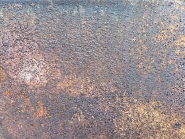 Eski paslı, yıpranmış metal dokusu.