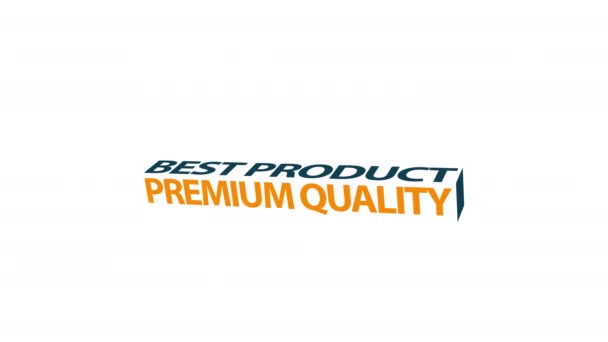 Premium Quality Best Product Word Animation Motion Graphic Video Alpha — Stock Video