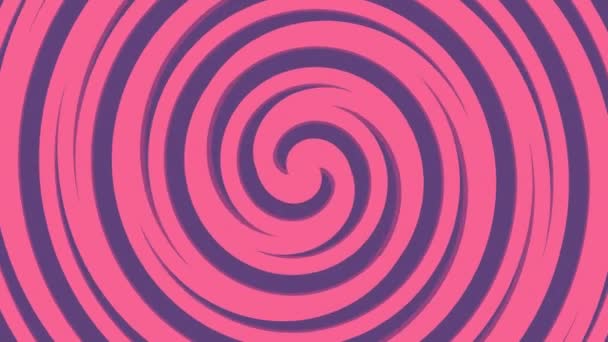 Twist Spiralform Kreise Bunte Animation Hintergrund Rotation Motion Graphic Video — Stockvideo