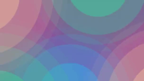 Abstract Animated Colourful Circle Seamless Loop Motion Background Video — Stock Video