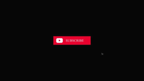 Subscribe Subscribed Red Button Subscribe Channel Blog Social Media Background — Stock Video