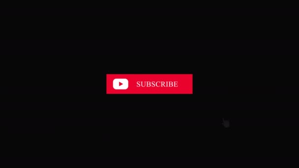 Subscribe Subscribed Red Button Subscribe Channel Blog Social Media Background — Stock Video