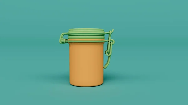 Jar Renderização Ilustração Com Fundo — Fotografia de Stock