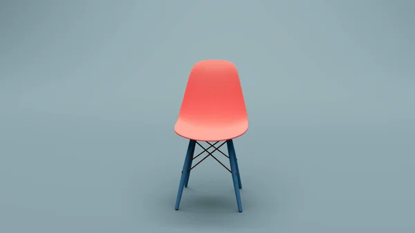 三维渲染椅子上波提切利的色彩背景 — 图库照片
