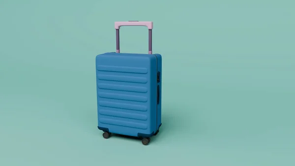 荷物スーツケース3Dレンダリングイラスト — ストック写真