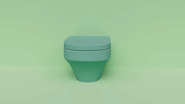 Toilette Commode Rendering Illustrazione Con Sfondo — Foto Stock