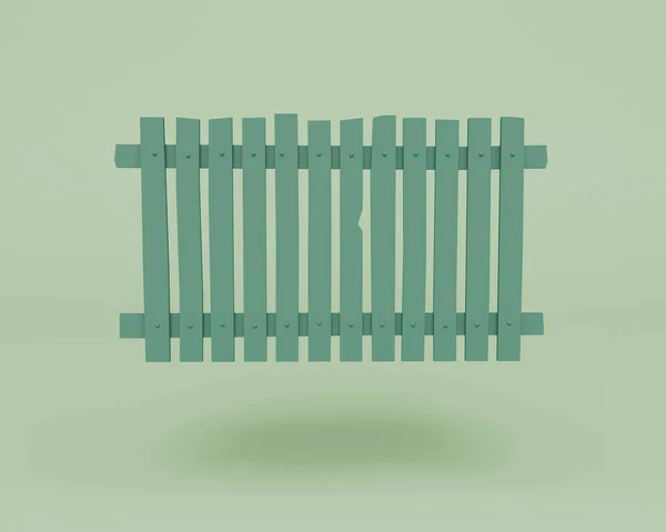 Render Fence Geïsoleerd Pastel Achtergrond Achtergrond Minimale Scène — Stockfoto