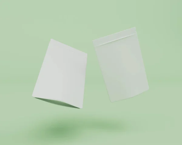 Pouch Flying Render Abstract Design Element Minimalist Concept —  Fotos de Stock
