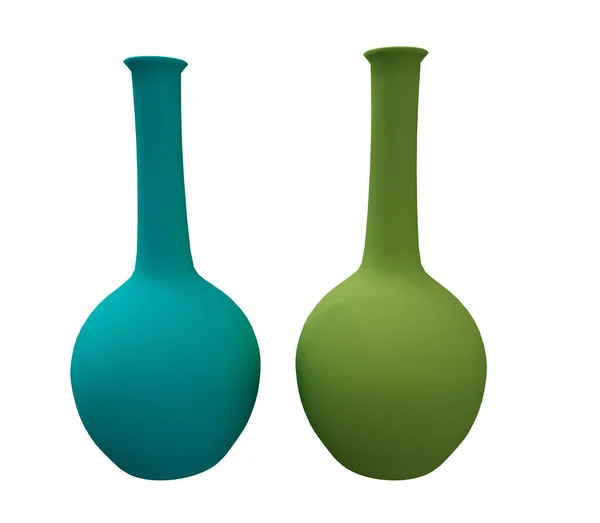 Illustration Two Colored Flasks — 스톡 사진