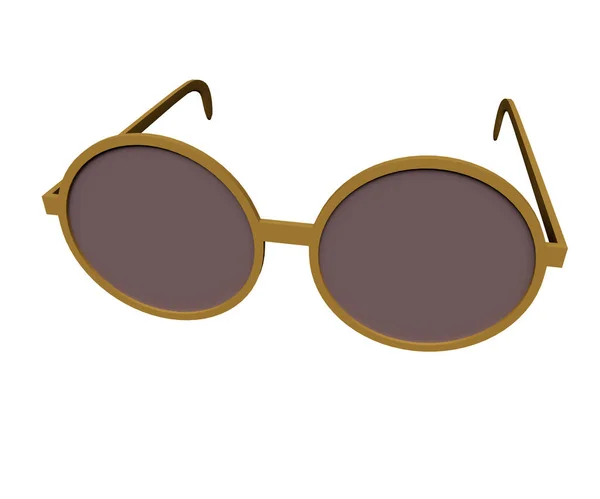 Illustration Funny Fashion Sunglasses Summer Object — Zdjęcie stockowe