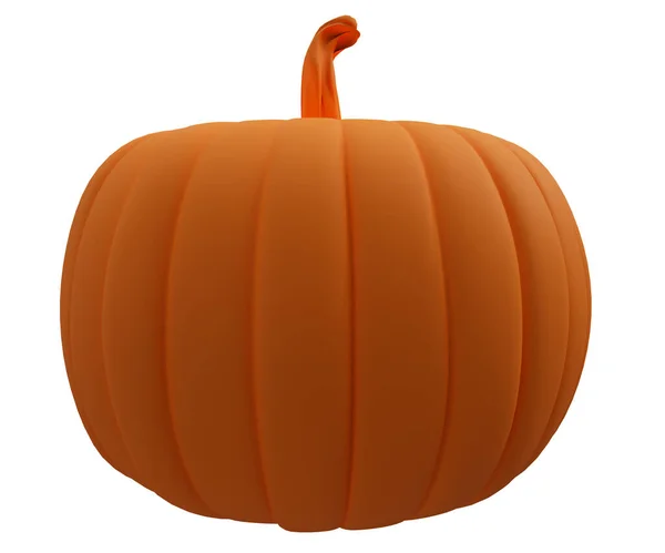 Rendering Halloween Pumpkin Front View Minimal Halloween Halloween Background — Fotografia de Stock