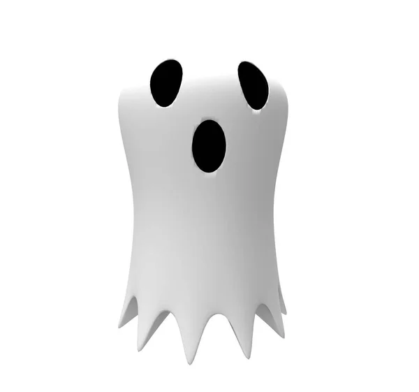 Illustration Halloween White Spirit Ghost Halloween Ghost Background Design Element — стоковое фото