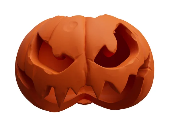 Rendering Halloween Pumpkin Minimal Halloween Background Design Element — 스톡 사진
