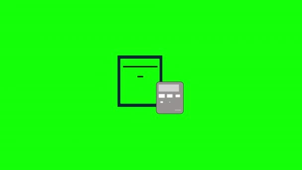 Abacus Counter Calculator Icon Concept Animation Video Transparent Background — 비디오