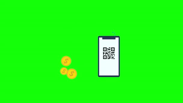 Cash Back Icon Motion Graphics Animation Reward Coin Transparent Background — Vídeo de Stock
