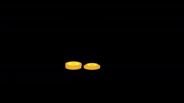 Geschäftswachstumsdiagramm Symbol Bewegungsgrafik Animation Mit Alphakanal Transparentem Hintergrund Prores 444 — Stockvideo