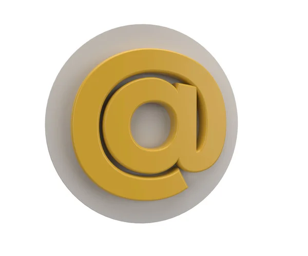 Symbol Dirección Correo Electrónico Comunicación Por Internet Email Símbolo Ilustración —  Fotos de Stock