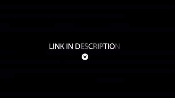 Link Description Animation Motion Graphic Video Alpha Channel — Stock Video