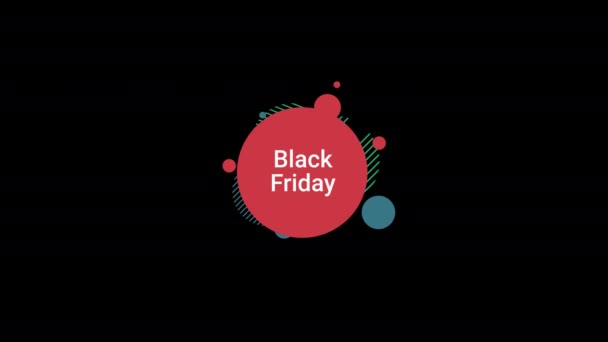 Black Friday Desconto Venda Por Cento Desconto Assinar Banner Para — Vídeo de Stock