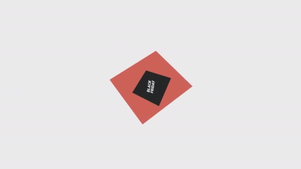 Czarny Piątek Promocyjny Znak Rabatowy Baner Reklamowy Wideo Odznaka Sprzedaży — Wideo stockowe