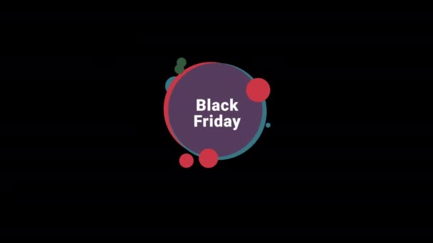 Black Friday Prodej Sleva Procent Sign Banner Pro Promo Video — Stock video