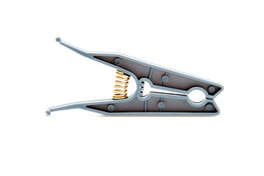 beyaz zemin üzerinde plastik giysiler peg